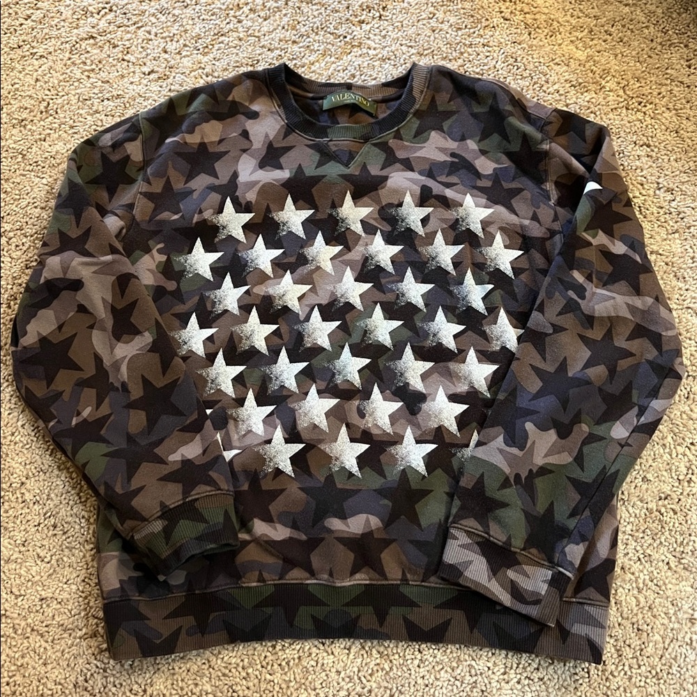 Authentic Valentino camouflage long sleeves shirt for women